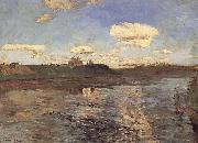 Levitan, Isaak The lake sketch to the of the same name picture oil painting reproduction
